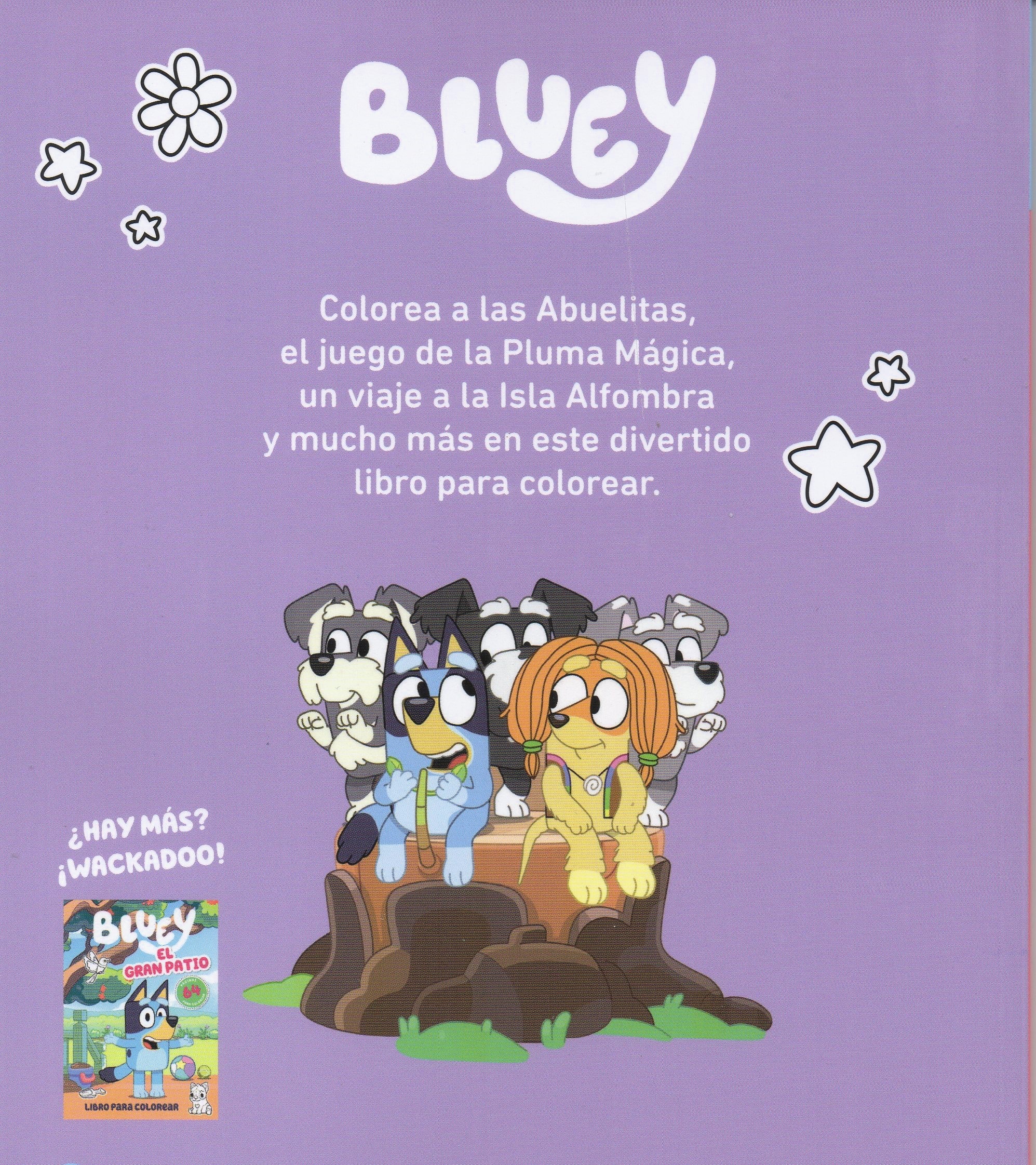 Bluey juegos y diversión libro para colorear CONTRAPORTADA764
