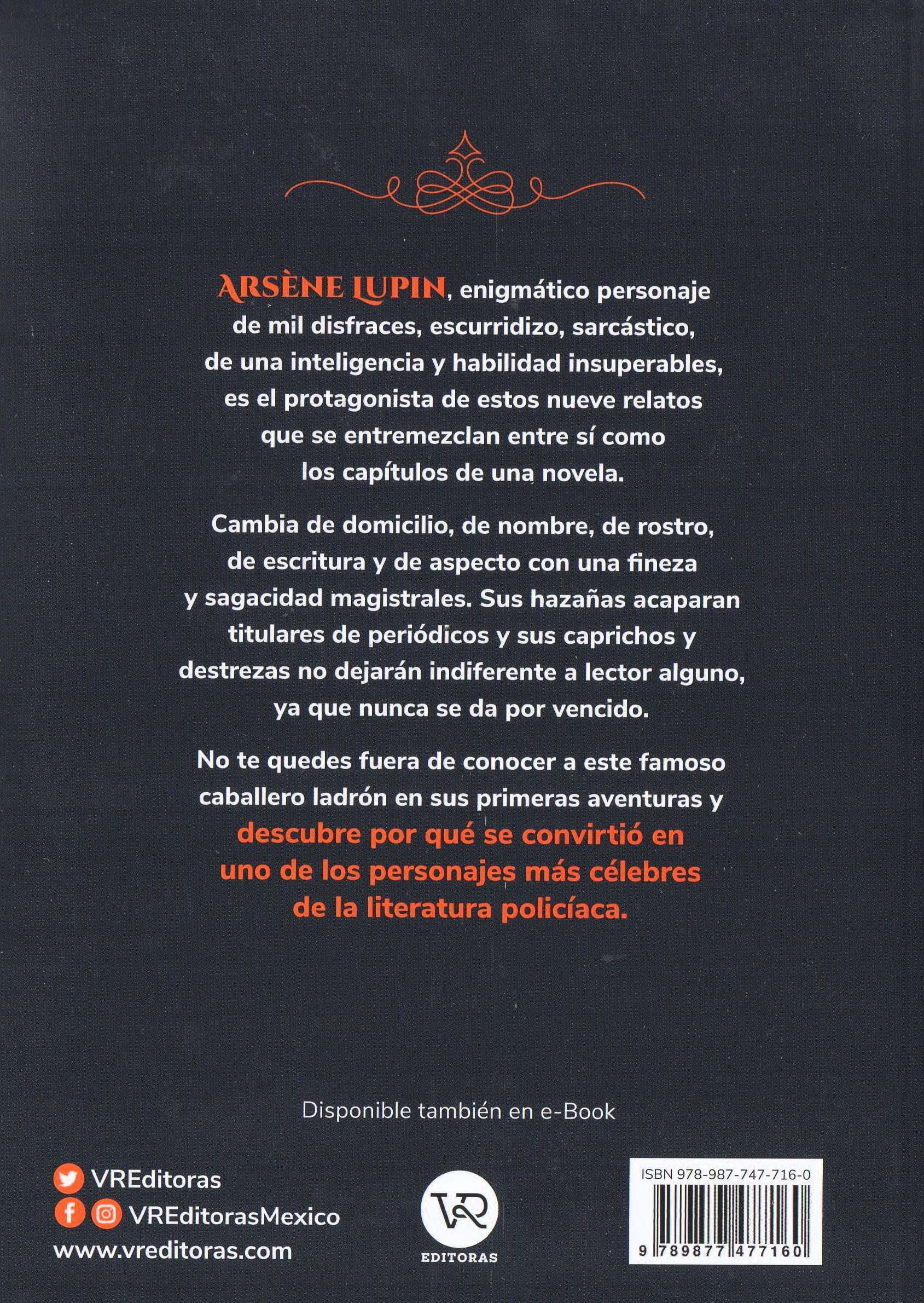 Arsene Lupin Caballero ladron CONTRAPORTADA965