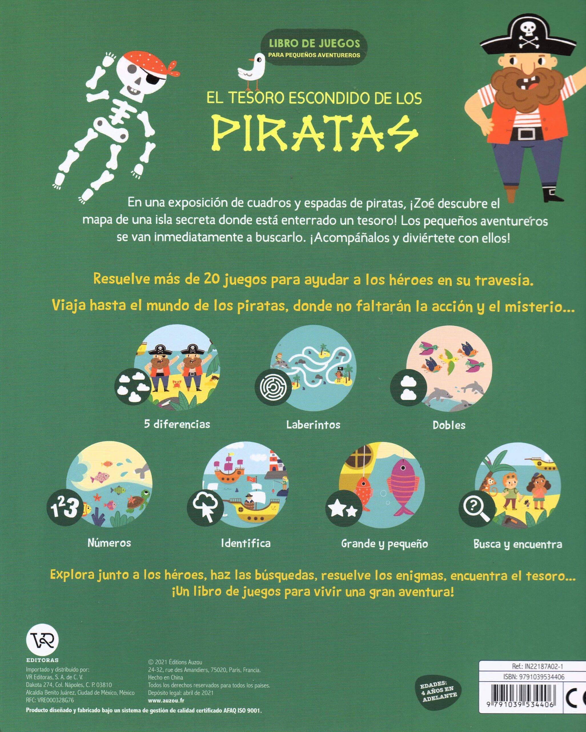 El tesoro escondido de los Piratas CONTRA PORTADA944